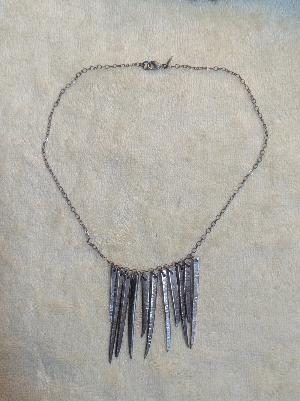 Handmade Silver-Tone Spoon Necklace